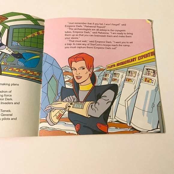 Vintage 1988 StarCom Doom In Space Book By Dwight Jon Zimmerman Golden Book - Picture 11 of 14